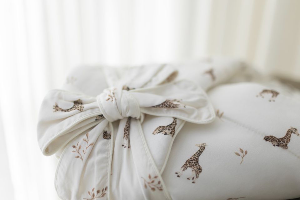 Bambusowy duży ręcznik- giraffes OUTLET - MY MEMI