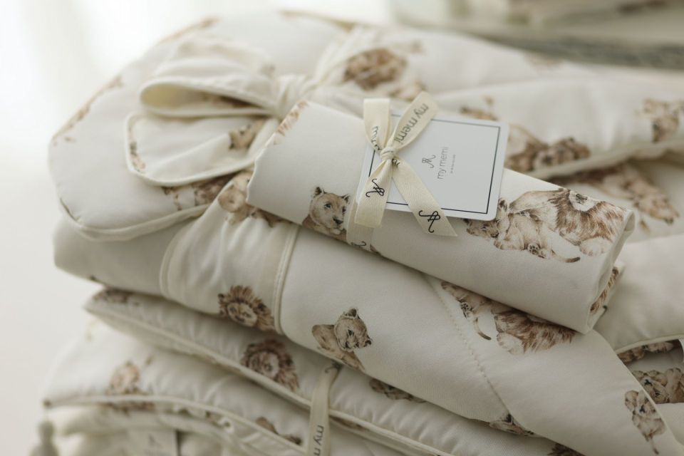 Bambusowa pieluszka muślinowa 65x65 - lions