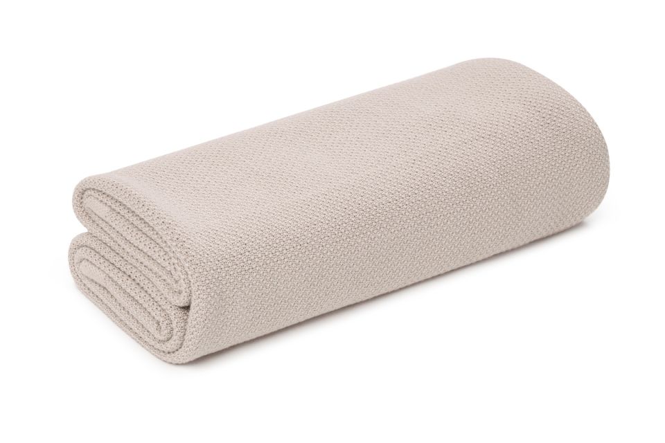 Bambusowy otulacz / lekki kocyk z jonami srebra 100x100 light beige (jasny beż) MY MEMI OUTLET