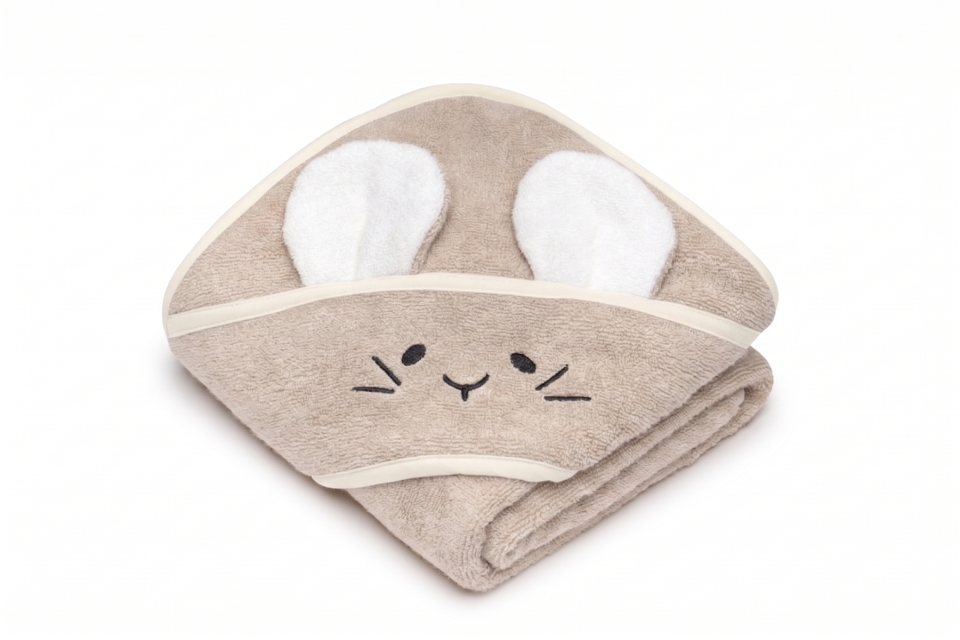 Bambusowy ręcznik beige - mouse