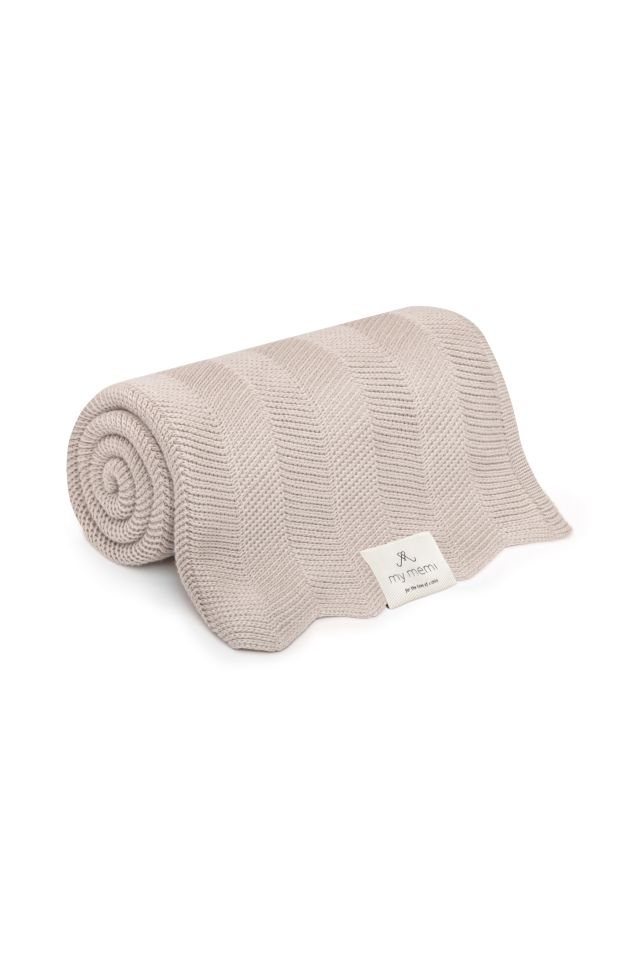 Bambusowy kocyk light beige 80x100 – fir OUTLET