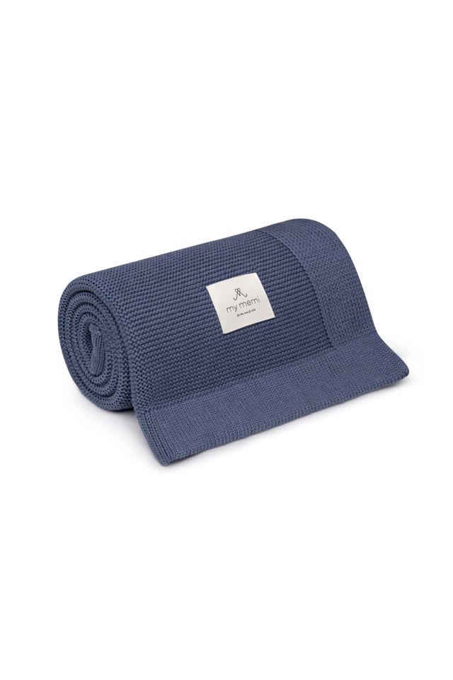 Bambusowy kocyk denim 80x100 - classic