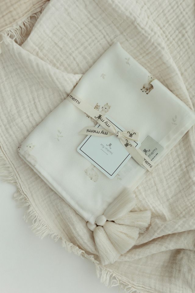 Bambusowy otulacz 100x120 - alpacas OUTLET