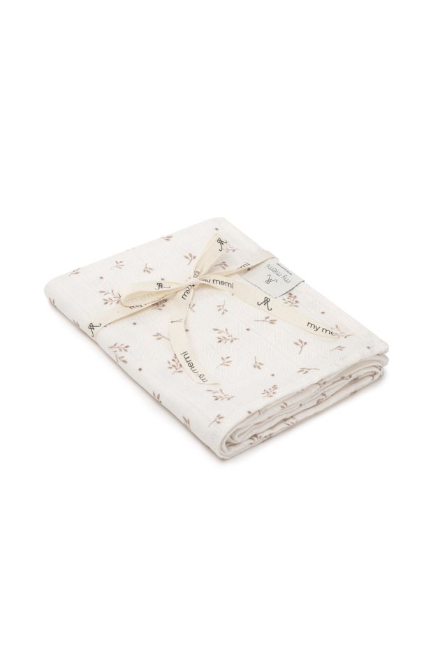 Bambusowy otulacz muślinowy 120x120 - twigs