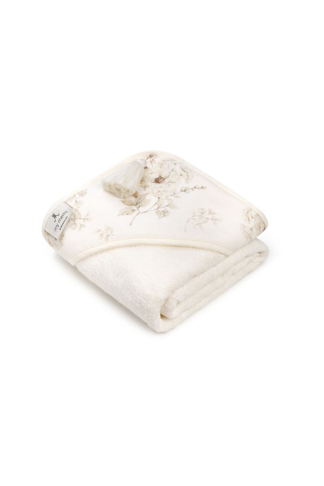 Bambusowy ręcznik- boho flowers OUTLET