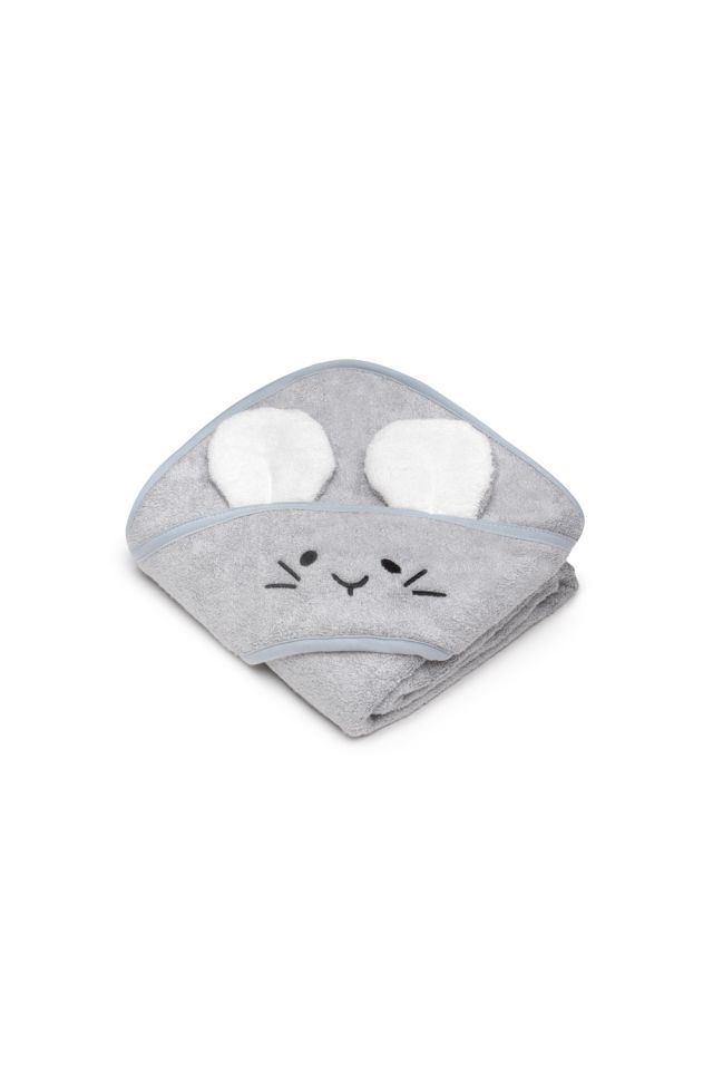 Bambusowy ręcznik light grey - mouse
