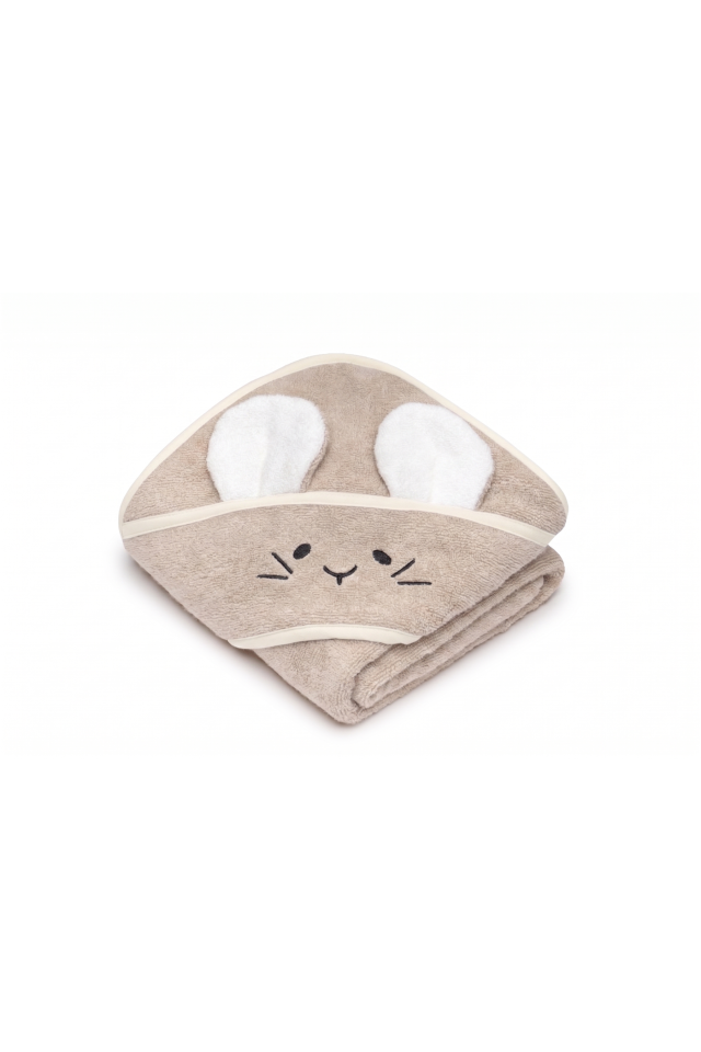 Bambusowy ręcznik beige - mouse