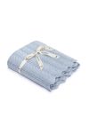 Bambusowy kocyk baby blue 80x100 - feather OUTLET - MY MEMI