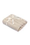 Bambusowy kocyk light beige 80x100 - feather OUTLET - MY MEMI