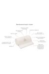 Bambusowy kocyk light beige (jasny beż) 80x100 - classic MY MEMI