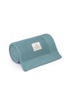 Bambusowy kocyk teal (oceaniczny / morski) 80x100 - classic MY MEMI