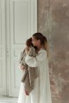 Kocyk ze 100% wełny merino baby blue (jasny niebieski) - premium collection - MY MEMI OUTLET