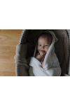 Kocyk ze 100% wełny merino cream (śmietankowy) - premium collection MY MEMI OUTLET