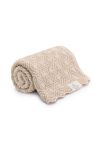 Kocyk ze 100% wełny merino warm beige Pearl - premium collection - MY MEMI OUTLET