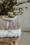 Kocyk ze 100% wełny merino grey Pearl - premium collection - MY MEMI OUTLET